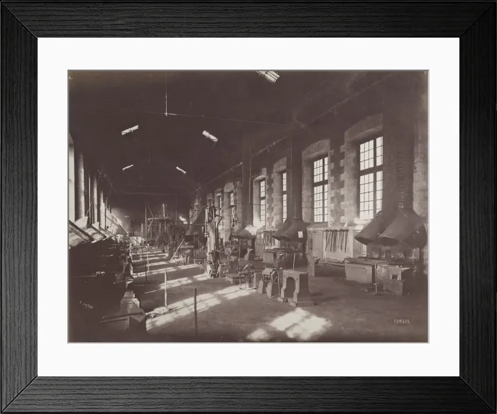Framed Print : Forges, ca. 1880. Creator: Louis Lafon Framed Print : Forges, ca. 1880. Creator: Louis Lafon
