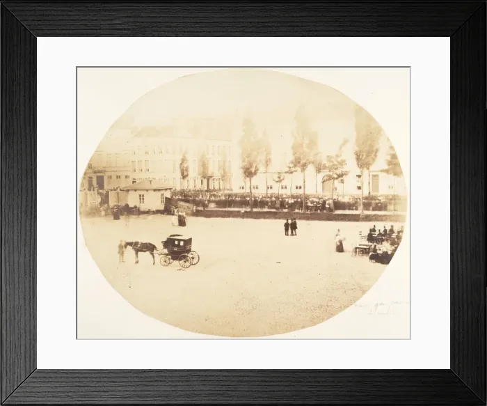 Framed Print : Vue de droite du balcon, 1854-56. Creator: Louis-Pierre-Theophile Dubois de Nehaut Framed Print : Vue de droite du balcon, 1854-56. Creator: Louis-Pierre-Theophile Dubois de Nehaut