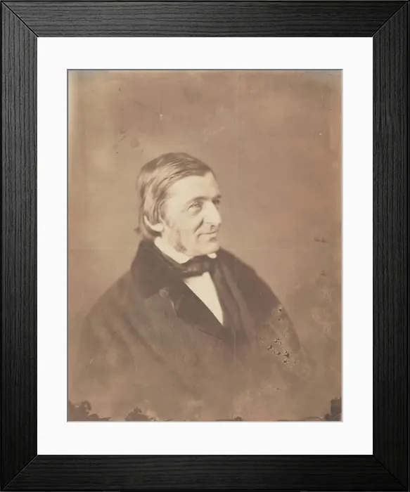 Framed Print : Ralph Waldo Emerson, ca. 1856. Creator: Mathew Brady Framed Print : Ralph Waldo Emerson, ca. 1856. Creator: Mathew Brady