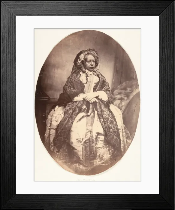 Framed Print : [Elderly Lady Sitting], 1854-56. Creator: Louis-Pierre-Theophile Dubois de Nehaut