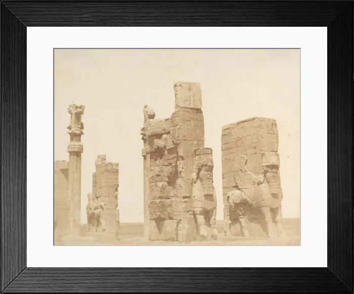 Framed Print : L antica porta d ingrezza a Persepolis], 1858. Creator: Luigi Pesce