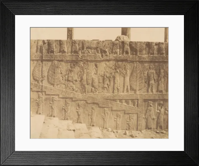 Framed Print : (16) [Apadana Hall Eastern Stairway, Persepolis, Fars], 1840s-60s