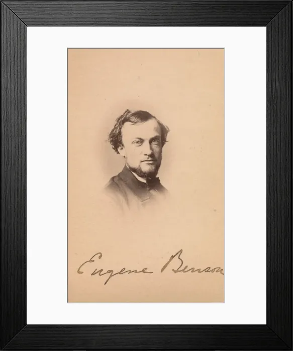 Framed Print : Eugene Benson, 1860s. Creator: Maurice Stadtfeld Framed Print : Eugene Benson, 1860s. Creator: Maurice Stadtfeld
