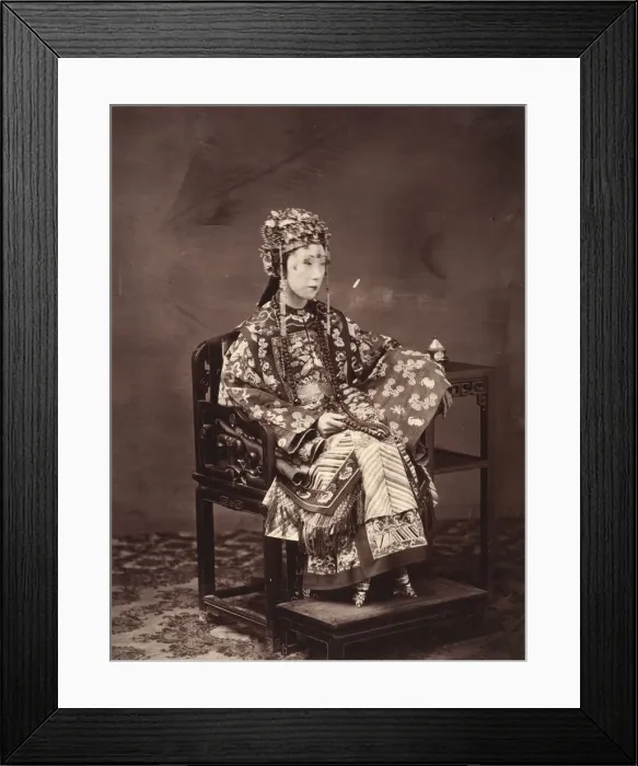 Framed Print : Mandarin Wife, 1860-1863. Creator: Milton M. Miller Framed Print : Mandarin Wife, 1860-1863. Creator: Milton M. Miller