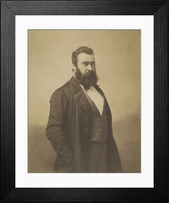 Framed Print : Jean-Francois Millet, 1856-58. Creator: Nadar Framed Print : Jean-Francois Millet, 1856-58. Creator: Nadar