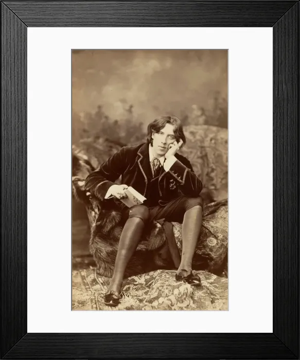 Framed Print : Oscar Wilde, 1882. Creator: Napoleon Sarony Framed Print : Oscar Wilde, 1882. Creator: Napoleon Sarony