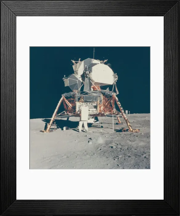 Framed Print : Buzz Aldrin with Apollo 11 Lunar Module on the Moon, 1969. Creator: Neil Armstrong Framed Print : Buzz Aldrin with Apollo 11 Lunar Module on the Moon, 1969. Creator: Neil Armstrong