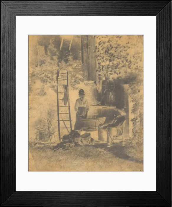 Framed Print : The Laundry, 1840s. Creator: Baron Louis-Adolphe Humbert De Molard Framed Print : The Laundry, 1840s. Creator: Baron Louis-Adolphe Humbert De Molard