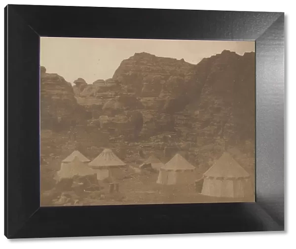 Expedition Camp, Petra, 1852. Creator: Attributed to Leavitt Hunt