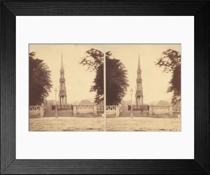 Framed Print : Group of 8 Early Stereograph Views of British Monuments, Memorials, and Tombs Framed Print : Group of 8 Early Stereograph Views of British Monuments, Memorials, and Tombs