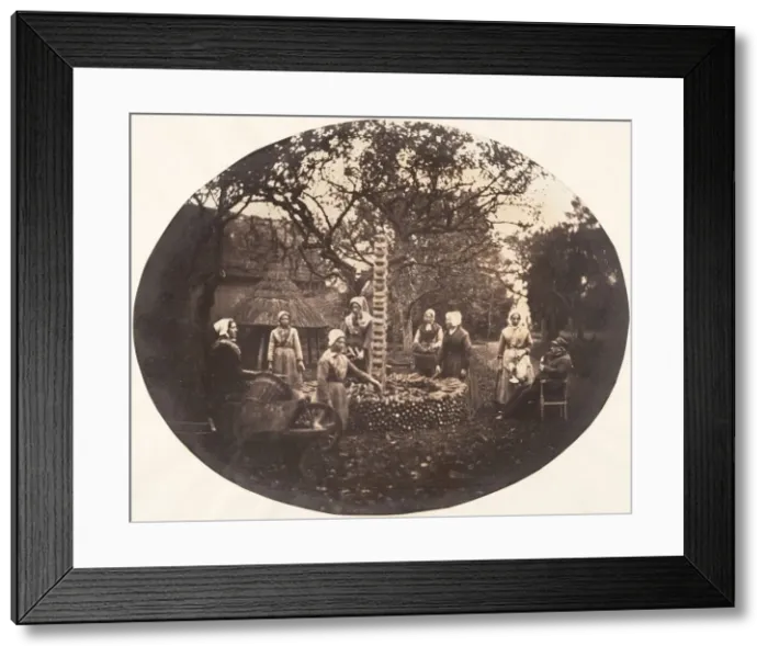 Framed Print : [Women Stacking Carrots], 1854-56. Creator: Louis-Pierre-Theophile Dubois de Nehaut