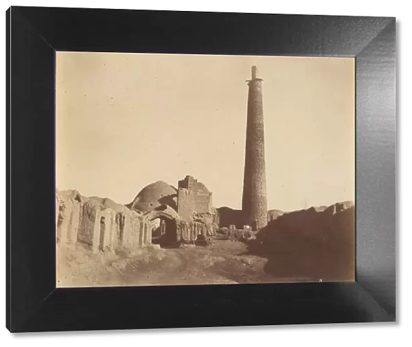 [Minaret of the Chief Mosque at Damghan, 1026-1029], 1840s-60s