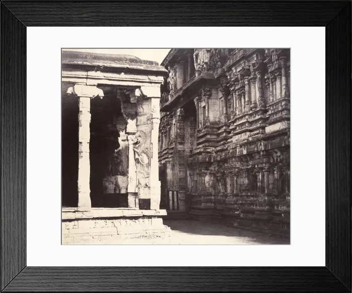 Framed Print : The Inner Facade of the Gateway of the East Gopuram, January-March 1858 Framed Print : The Inner Facade of the Gateway of the East Gopuram, January-March 1858