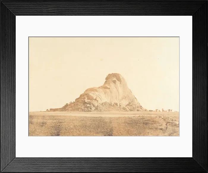 Framed Print : The Elephant Rock, January-February 1858. Creator: Captain Linnaeus Tripe Framed Print : The Elephant Rock, January-February 1858. Creator: Captain Linnaeus Tripe