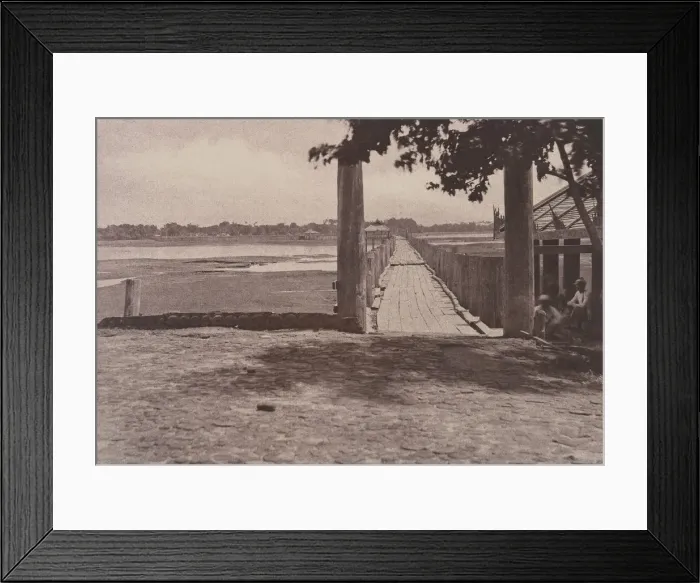 Framed Print : Amerapoora: Wooden Bridge, September 1-October 21, 1855. Creator: Captain Linnaeus Tripe Framed Print : Amerapoora: Wooden Bridge, September 1-October 21, 1855. Creator: Captain Linnaeus Tripe