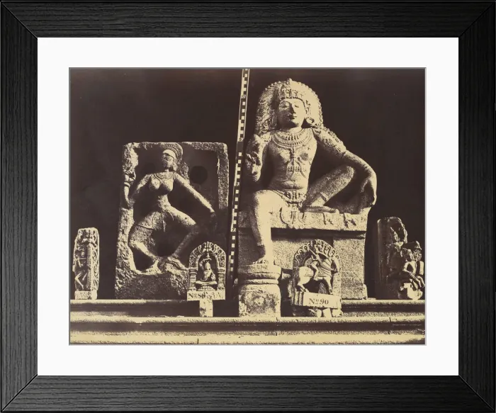 Framed Print : Elliot Marbles and Other Sculpture from the Central Museum Madras: Group 26 Framed Print : Elliot Marbles and Other Sculpture from the Central Museum Madras: Group 26