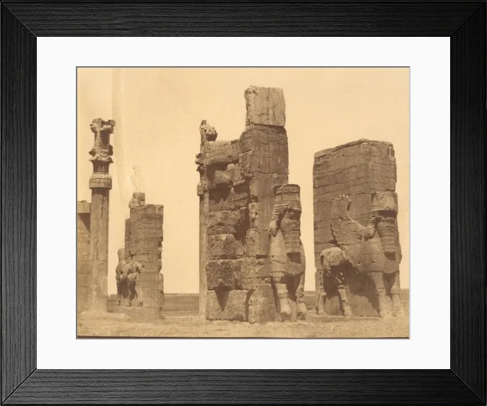 Framed Print : (15) [Gate of all Nations, Persepolis, Fars], 1840s-60s. Creator: Luigi Pesce