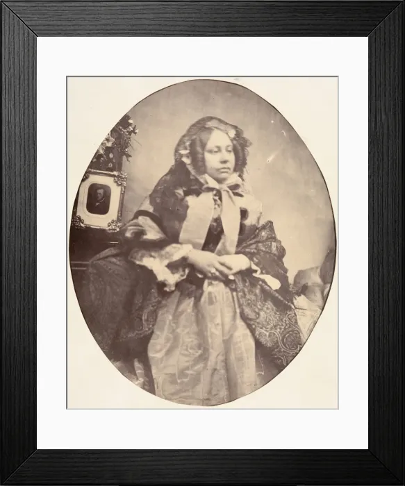 Framed Print : Madame Gihoul, 1854-56. Creator: Louis-Pierre-Theophile Dubois de Nehaut Framed Print : Madame Gihoul, 1854-56. Creator: Louis-Pierre-Theophile Dubois de Nehaut