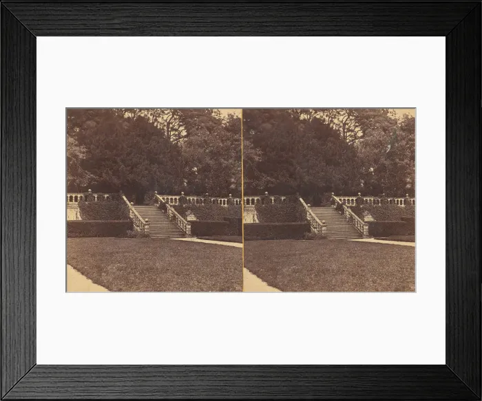 Framed Print : Group of 13 Early Stereograph Views of British Castles, 1860s-80s