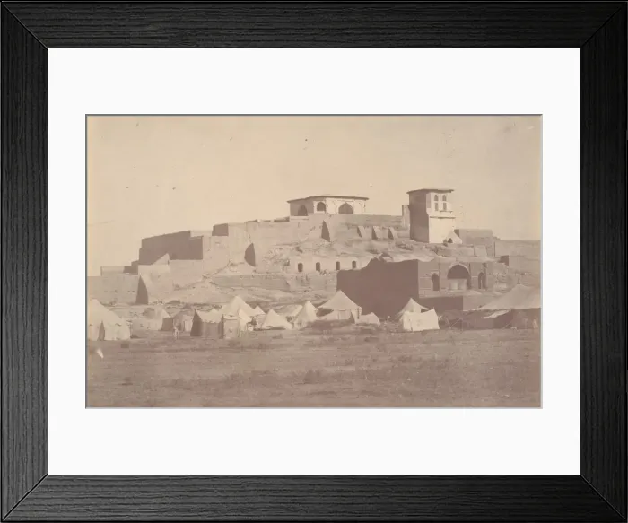 Framed Print : [A Persian Citadel in the Environs of Sultaniye], 1840s-60s