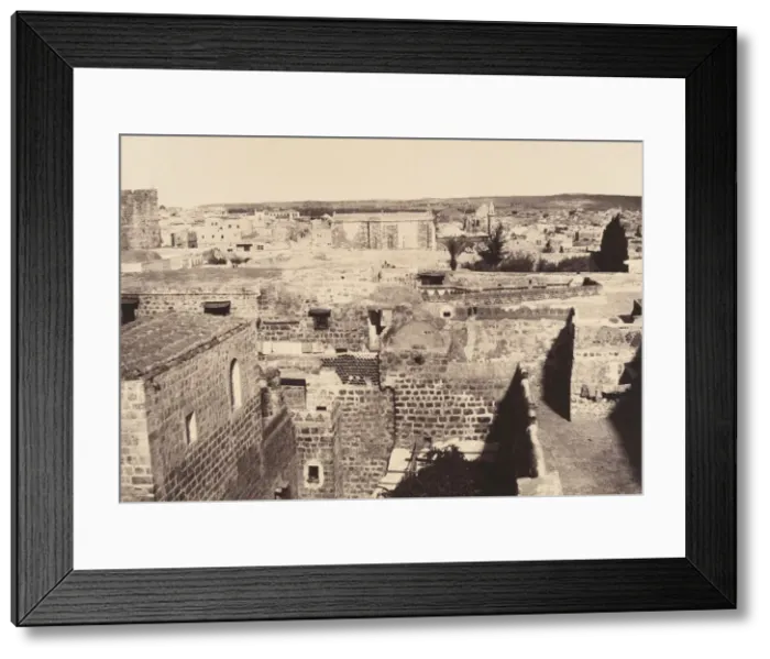 Framed Print : Jerusalem. Chapelle protestante et environs, 1860 or later. Creator: Louis de Clercq Framed Print : Jerusalem. Chapelle protestante et environs, 1860 or later. Creator: Louis de Clercq