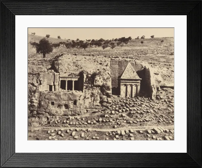 Framed Print : Jerusalem. Tombeaux de St Jacques et de Zacharie, 1860 or later Framed Print : Jerusalem. Tombeaux de St Jacques et de Zacharie, 1860 or later