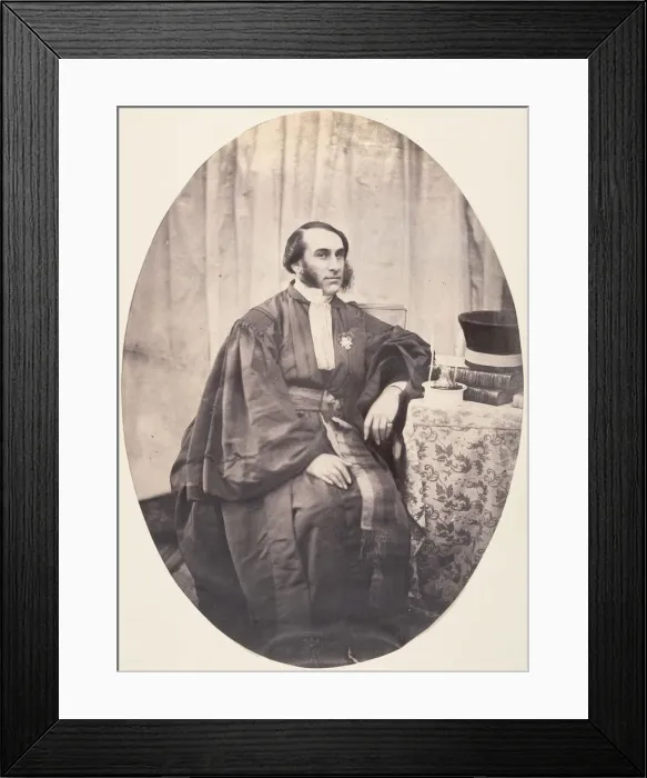 Framed Print : Visite d un collegue de Bruxelles, 1854-56. Creator Framed Print : Visite d un collegue de Bruxelles, 1854-56. Creator