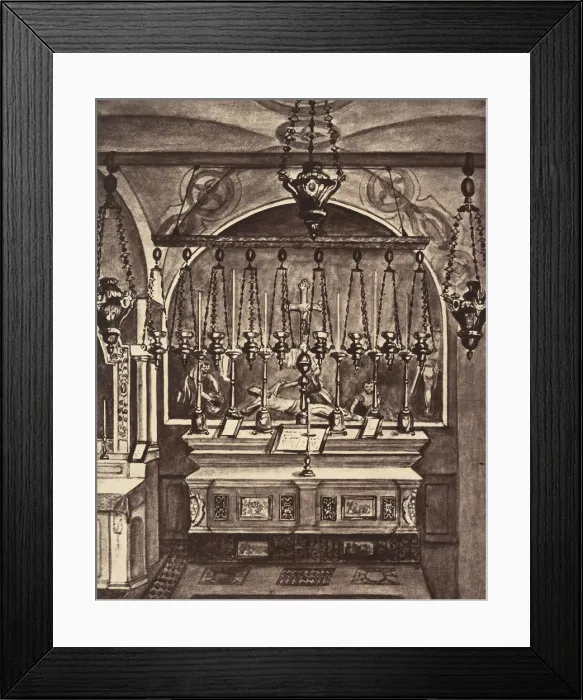 Framed Print : Xe Station. Jesus est depouille de ses Vetements Framed Print : Xe Station. Jesus est depouille de ses Vetements