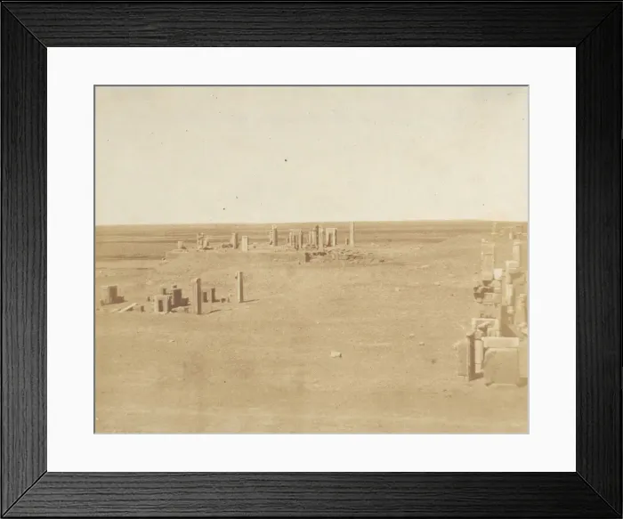 Framed Print : Veduta generale di Persepolis presa dalla Montagna, 1858. Creator: Luigi Pesce Framed Print : Veduta generale di Persepolis presa dalla Montagna, 1858. Creator: Luigi Pesce