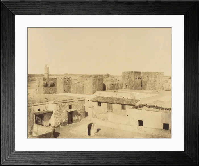 Framed Print : Jerusalem. Vue des Remparts. 1860 or later. Creator: Louis de Clercq Framed Print : Jerusalem. Vue des Remparts. 1860 or later. Creator: Louis de Clercq