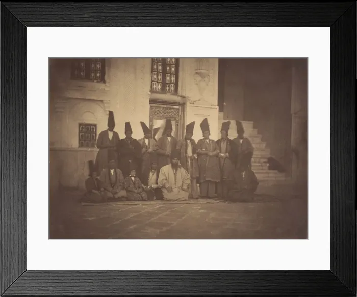Framed Print : [In the Mosque of the Damegan  /  The Eunuchs], 1850s. Creator: Possibly by Luigi Pesce