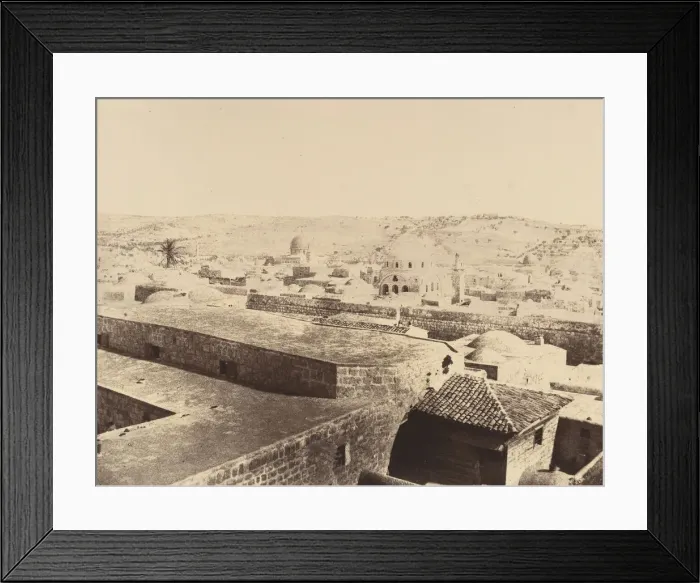 Framed Print : Jerusalem. Synagogue juive et environs, 1860 or later. Creator: Louis de Clercq Framed Print : Jerusalem. Synagogue juive et environs, 1860 or later. Creator: Louis de Clercq