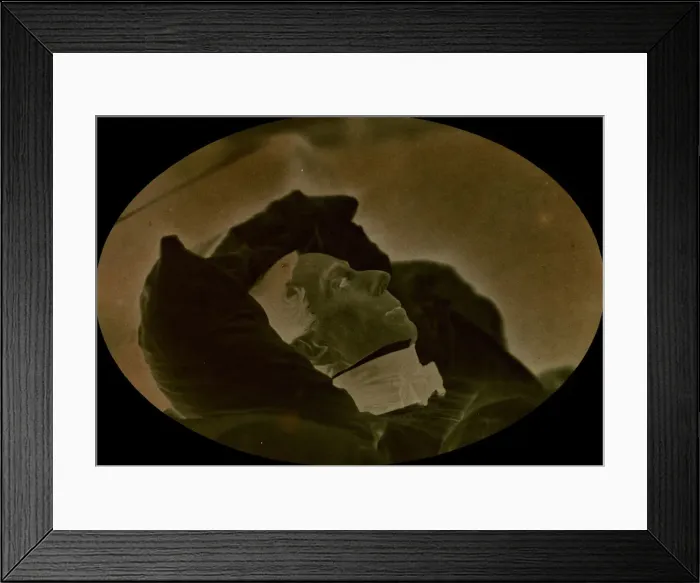 Framed Print : Jacques-Joseph Ebelmen on his Deathbed, March 31, 1852. Creator: Louis-Remy Robert Framed Print : Jacques-Joseph Ebelmen on his Deathbed, March 31, 1852. Creator: Louis-Remy Robert