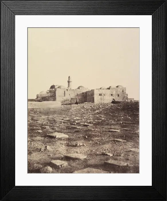 Framed Print : Jerusalem. (Environs) Montagne de Sion. Cenacle et Maison de Caiphe. 1860 or later Framed Print : Jerusalem. (Environs) Montagne de Sion. Cenacle et Maison de Caiphe. 1860 or later
