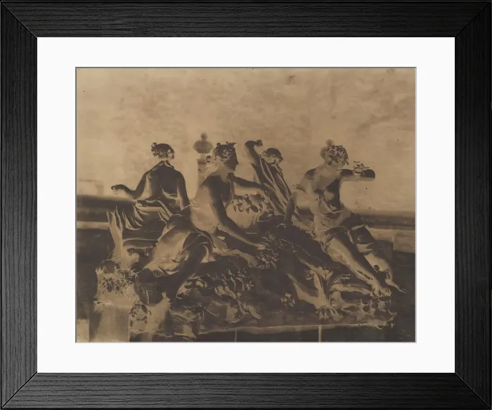 Framed Print : [Fountain at Versailles], ca. 1851. Creator: Louis-Remy Robert