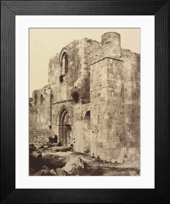 Framed Print : Jerusalem. Facade de l eglise Ste. Anne. 1860 or later Framed Print : Jerusalem. Facade de l eglise Ste. Anne. 1860 or later