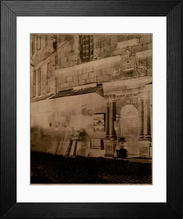 Framed Print : [Village Scene, Brittany], ca. 1854. Creator: Louis-Remy Robert