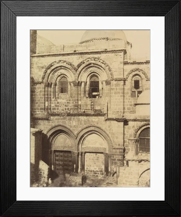 Framed Print : Jerusalem. Entree de l eglise du St. Sepulcre, 1860 or later Framed Print : Jerusalem. Entree de l eglise du St. Sepulcre, 1860 or later