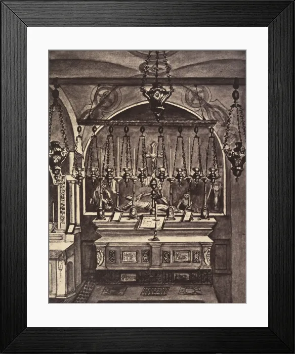 Framed Print : XIe Station. Jesus est cloue sur la croix. Cette station se trouve placé Framed Print : XIe Station. Jesus est cloue sur la croix. Cette station se trouve placé