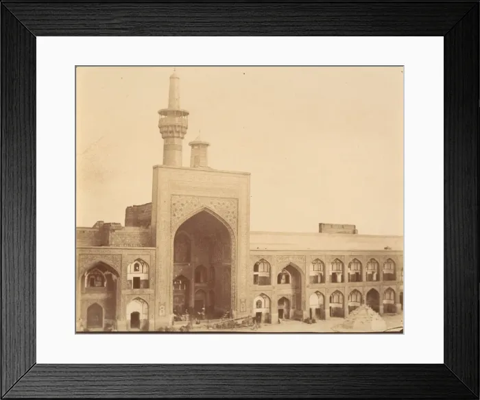 Framed Print : [Old Court of Imam Riza MESHED], 1840s-60s