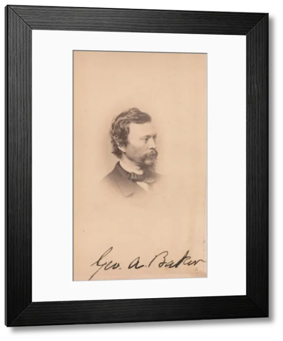 Framed Print : George Augustus Baker, 1860s. Creator: Maurice Stadtfeld Framed Print : George Augustus Baker, 1860s. Creator: Maurice Stadtfeld