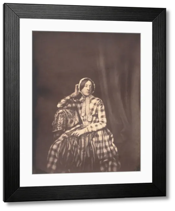 Framed Print : Louise-Marie-Julie, 1849. Creator: Baron Louis-Adolphe Humbert De Molard Framed Print : Louise-Marie-Julie, 1849. Creator: Baron Louis-Adolphe Humbert De Molard