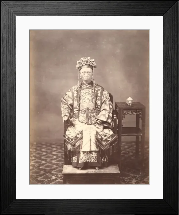 Framed Print : Mandarin Wife, 1861-1863. Creator: Milton M. Miller Framed Print : Mandarin Wife, 1861-1863. Creator: Milton M. Miller