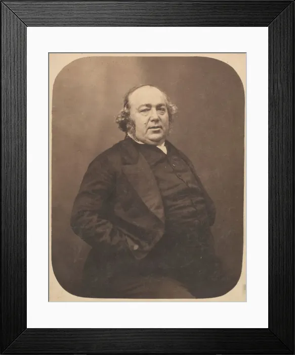 Framed Print : Jules Janin, ca. 1856. Creator: Nadar Framed Print : Jules Janin, ca. 1856. Creator: Nadar