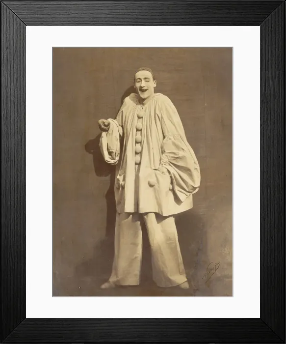 Framed Print : Pierrot Laughing, 1855. Creator: Nadar Framed Print : Pierrot Laughing, 1855. Creator: Nadar