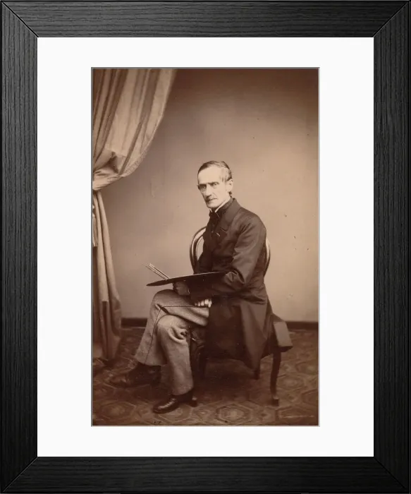Framed Print : [Alexander Calame], 1860s. Creator: Francois Vuagnat