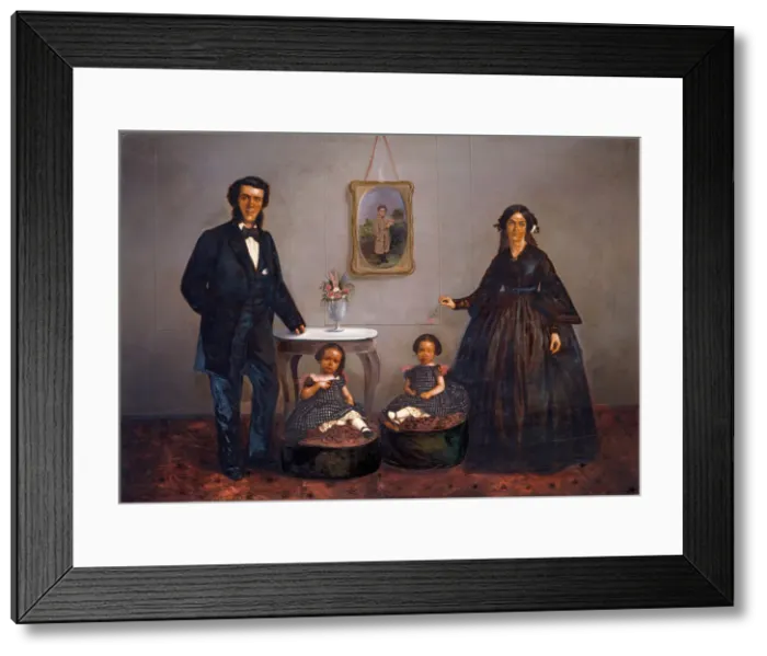 Framed Print : Family Portrait, ca. 1855. Creators: W. Penny, WL Germon Framed Print : Family Portrait, ca. 1855. Creators: W. Penny, WL Germon