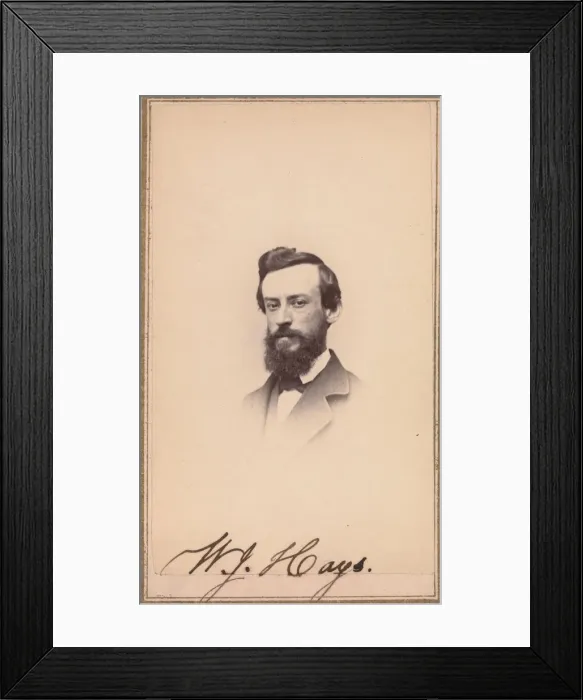 Framed Print : William Jacob Hays, Sr. 1860s. Creator: Whitney & Paradise Framed Print : William Jacob Hays, Sr. 1860s. Creator: Whitney & Paradise