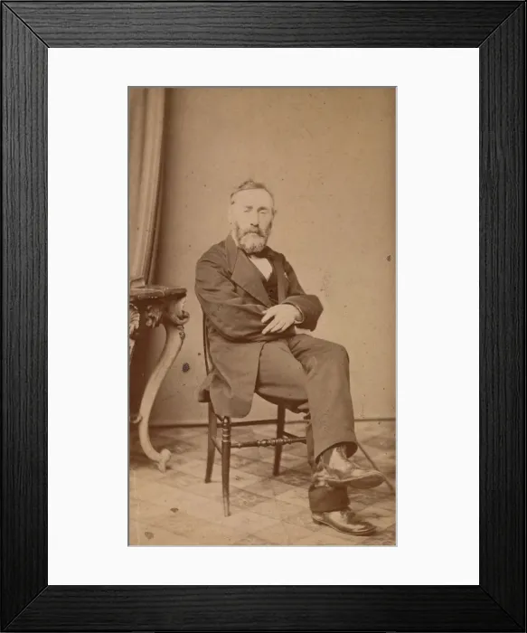 Framed Print : [Jozef Israels], 1860s. Creator: Willem Frederik Vinkenbos