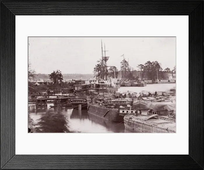 Framed Print : Winter Quarters, Fort Brady, ca. 1865. Creator: Unknown Framed Print : Winter Quarters, Fort Brady, ca. 1865. Creator: Unknown